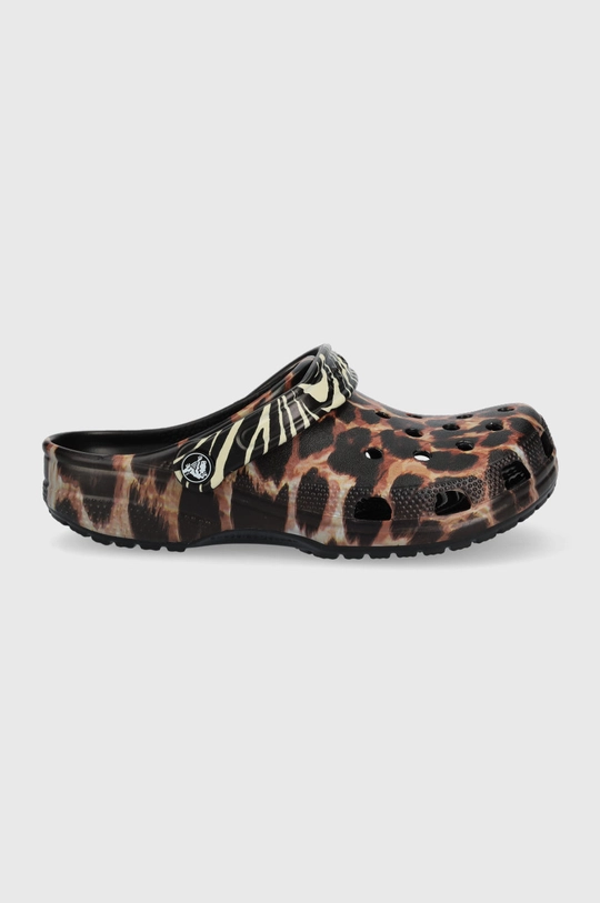 коричневый Шлепанцы Crocs Classic Animal Remix Clog Женский