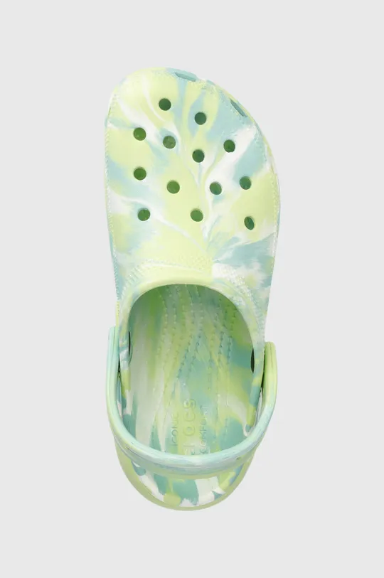 зелений Шльопанці Crocs Platform Marbled Clog