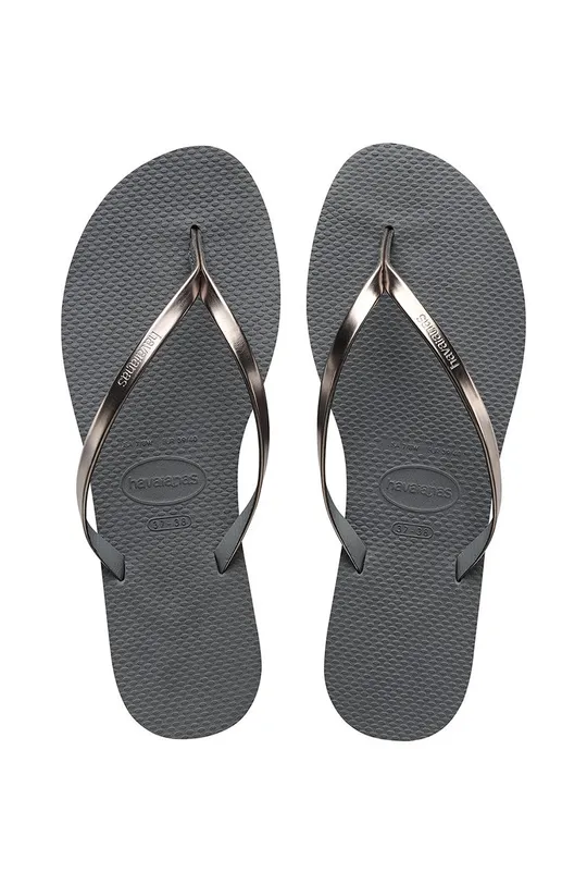 sivá Žabky Havaianas You Metallic Dámsky