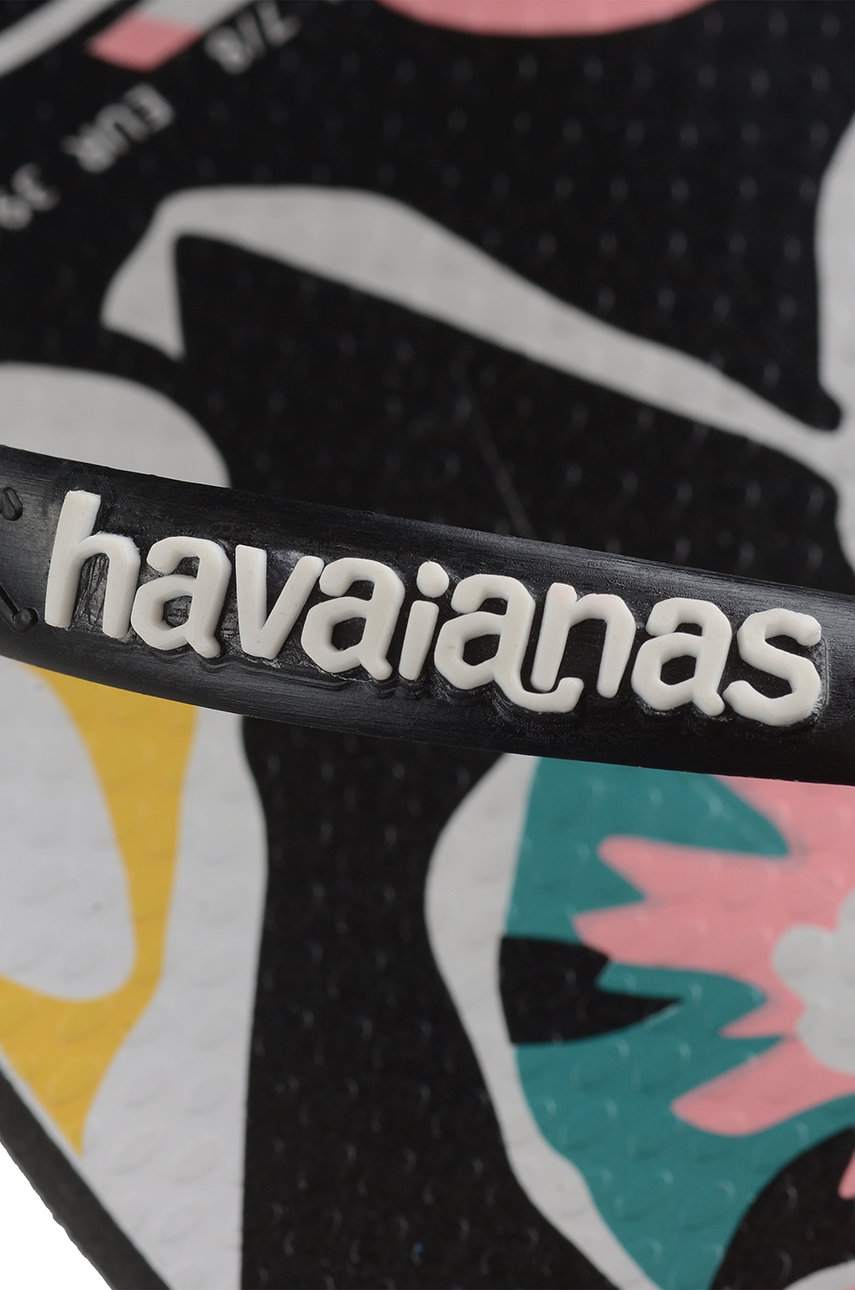 μαύρο Σαγιονάρες Havaianas Slim Floral Basic