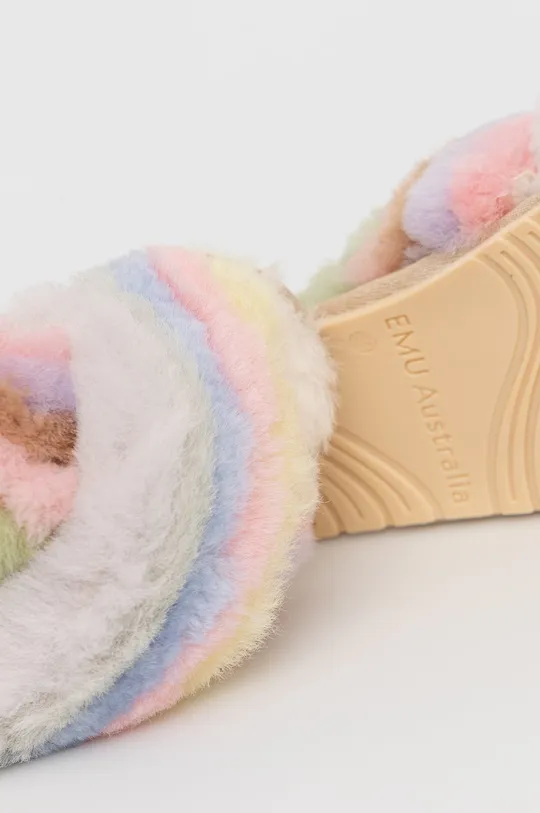 Vlnené papuče Emu Australia Mayberry Rainbow  Zvršok: Merino vlna Vnútro: Merino vlna Podrážka: Syntetická látka