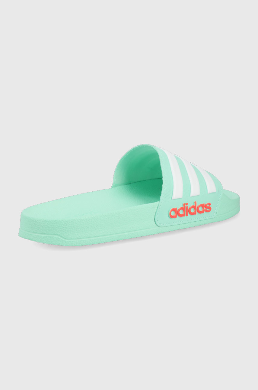 Детские шлепанцы adidas Adilette цвет бирюзовый | ANSWEAR.ua
