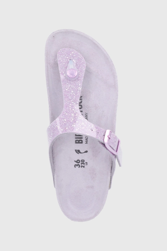 lila Birkenstock flip-flop