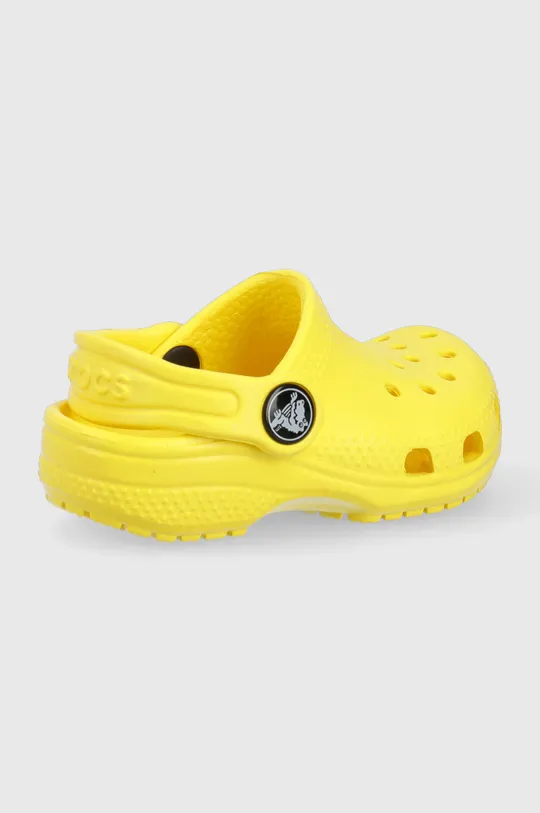 Дитячі шльопанці Crocs жовтий