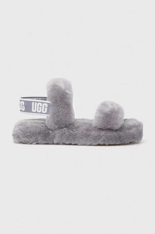 сірий Вовняні дитячі тапочки UGG Oh Yeah Дитячий