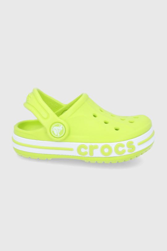 žlto-zelená Detské šľapky Crocs Detský