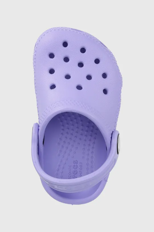 μωβ Παιδικές παντόφλες Crocs