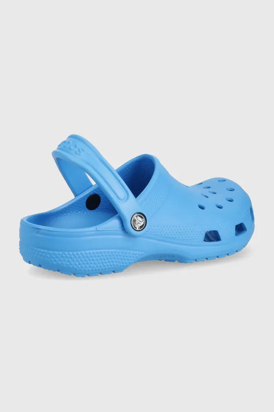 Crocs papuci albastru metalizat
