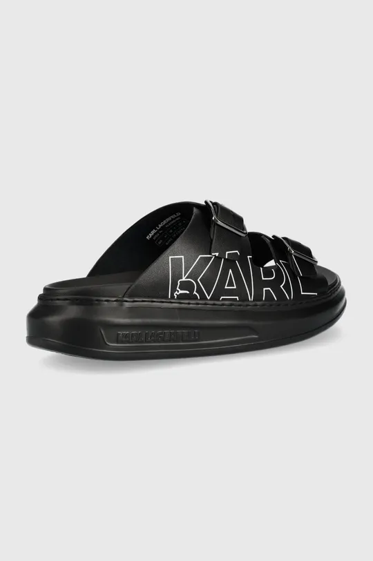Δερμάτινες παντόφλες Karl Lagerfeld Kapri Mens μαύρο
