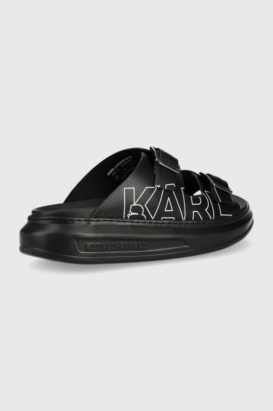 Шкіряні шльопанці Karl Lagerfeld Kapri Mens чорний