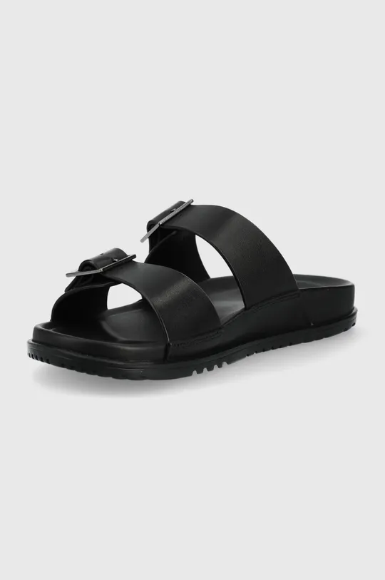 UGG leather sliders Wainscott Buckle Slide  Uppers: Natural leather Inside: Natural leather Outsole: Synthetic material