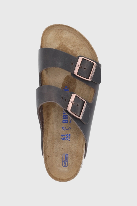 hnedá Kožené šľapky Birkenstock Arizona