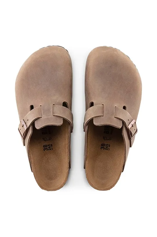 Semišové šľapky Birkenstock Boston SFB Pánsky