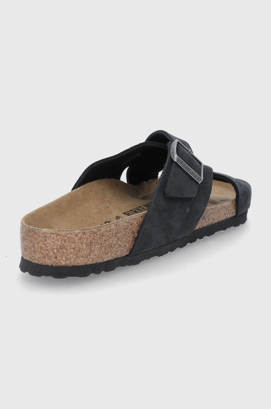 Birkenstock klapki skórzane Lugano Cholewka: Skóra naturalna, Wnętrze: Skóra naturalna, Podeszwa: Materiał syntetyczny