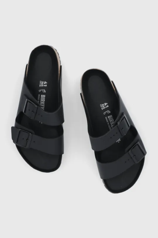 black Birkenstock sliders Arizona