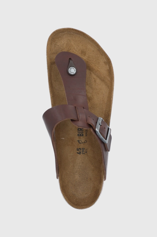 коричневый Кожаные вьетнамки Birkenstock Medina