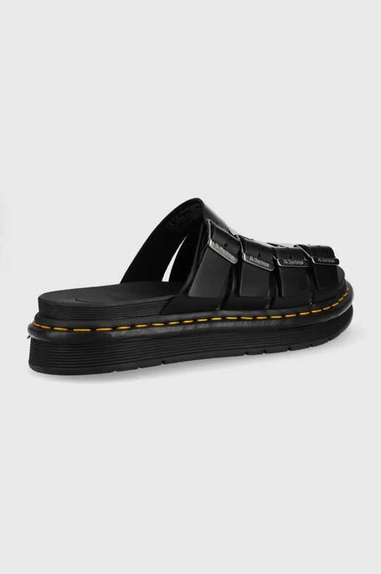 Dr. Martens leather sliders black