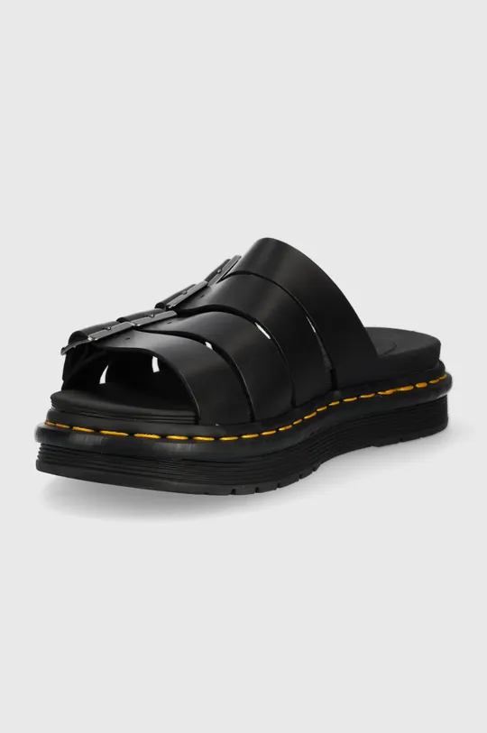 Dr. Martens leather sliders  Uppers: Natural leather Inside: Synthetic material, Textile material Outsole: Synthetic material