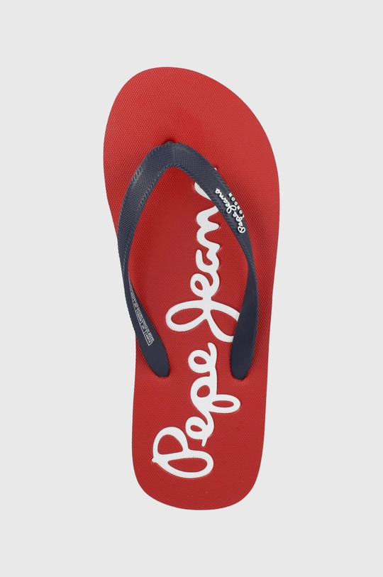 czerwony Pepe Jeans japonki bay beach brand m