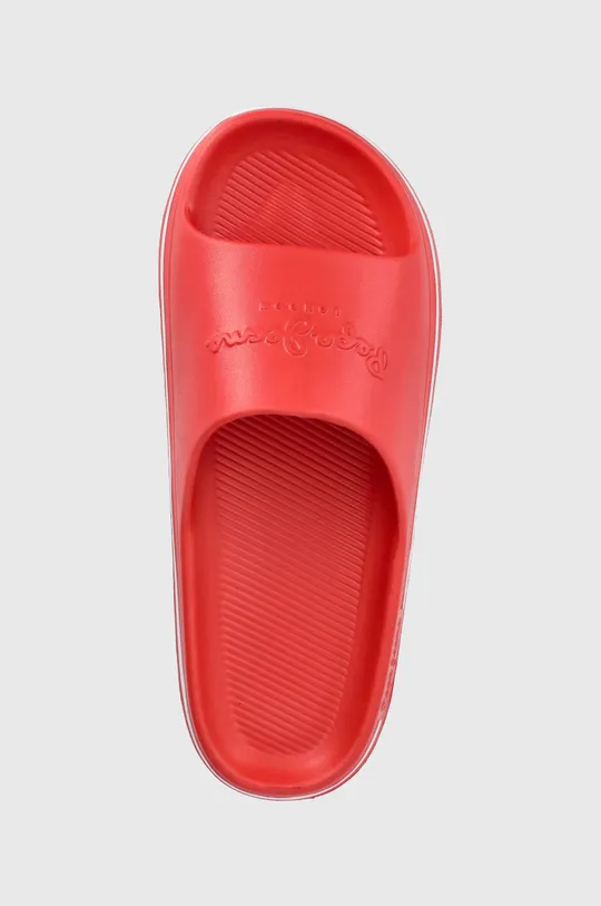 czerwony Pepe Jeans klapki beach slide