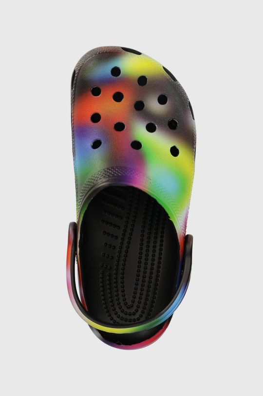multicolor Crocs papuci