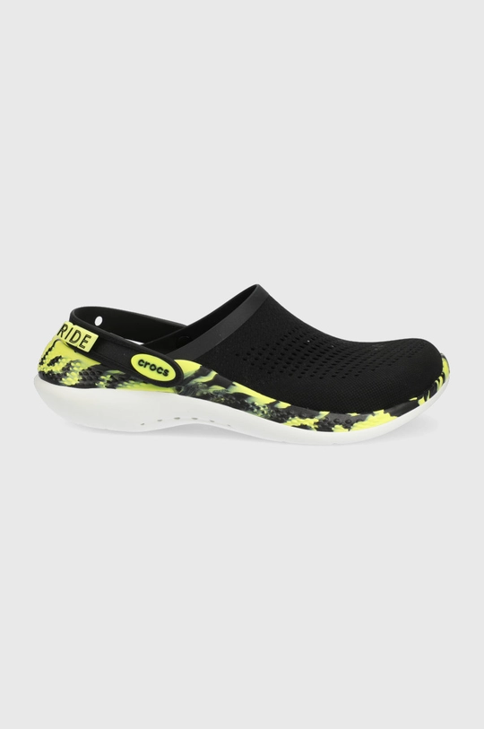 чёрный Шлепанцы Crocs Literide 360 Marbled Clog Unisex