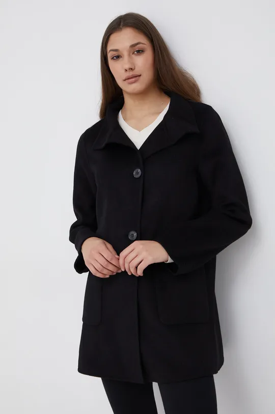 μαύρο Μάλλινο παλτό Lauren Ralph Lauren Γυναικεία
