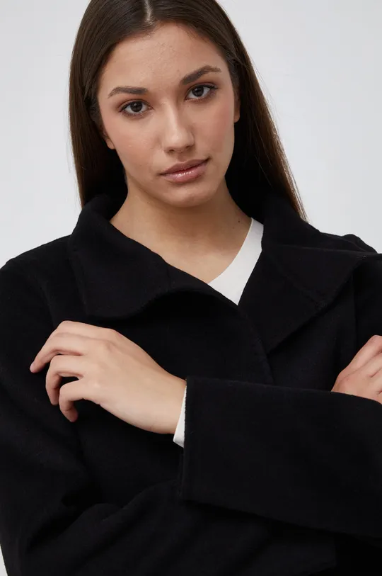 μαύρο Μάλλινο παλτό Lauren Ralph Lauren
