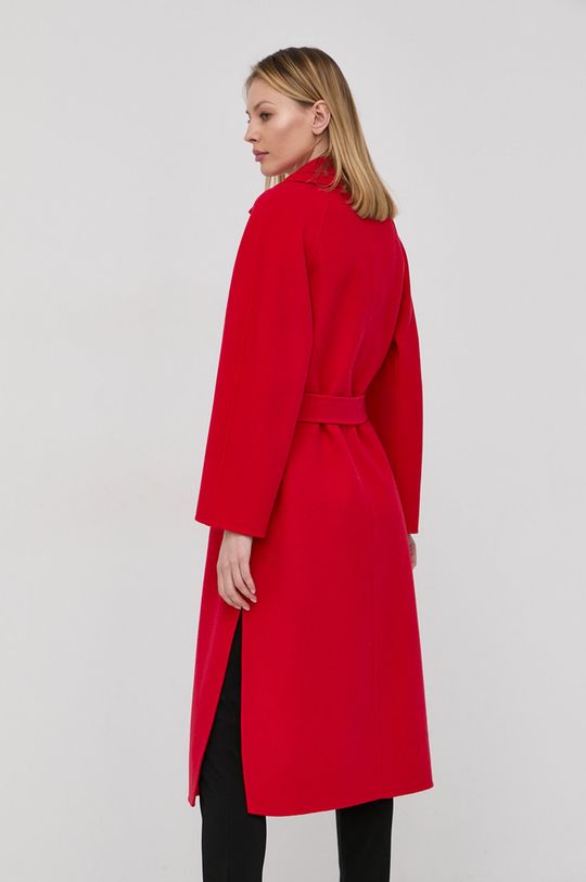 Vlněný kabát Marella červená