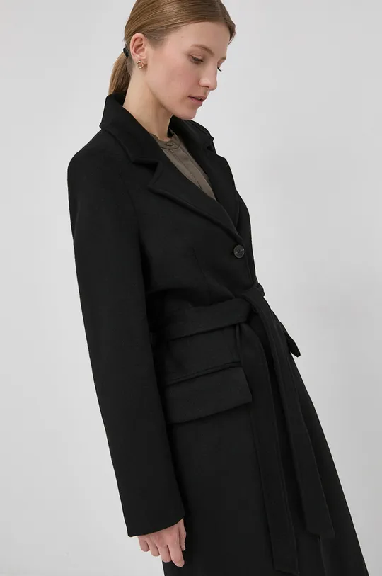 čierna Vlnený kabát Bruuns Bazaar Catarina Novelle Dámsky