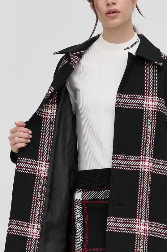 Пальто с шерстью Karl Lagerfeld