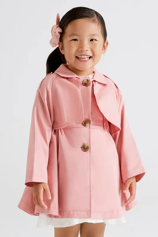 różowy Mayoral płaszcz dziecięcy Dziewczęcy
