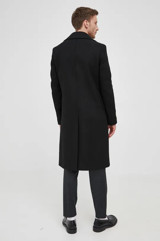 Vlnený kabát Boss  Podšívka: 100% Viskóza Základná látka: 25% Polyamid, 75% Panenská vlna