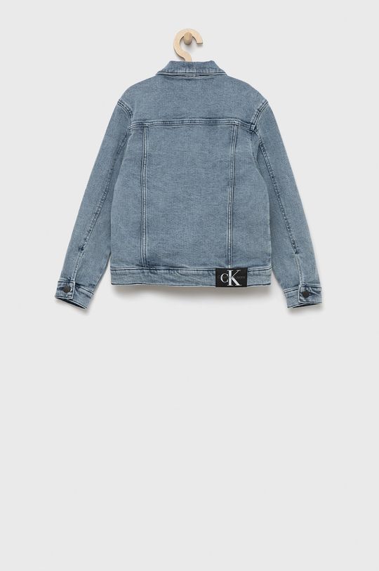 Calvin Klein Jeans kurtka jeansowa dziecięca IB0IB01209.PPYY blady niebieski