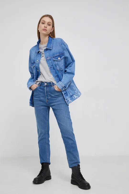 Calvin Klein Jeans Kurtka jeansowa J20J217813.PPYY niebieski