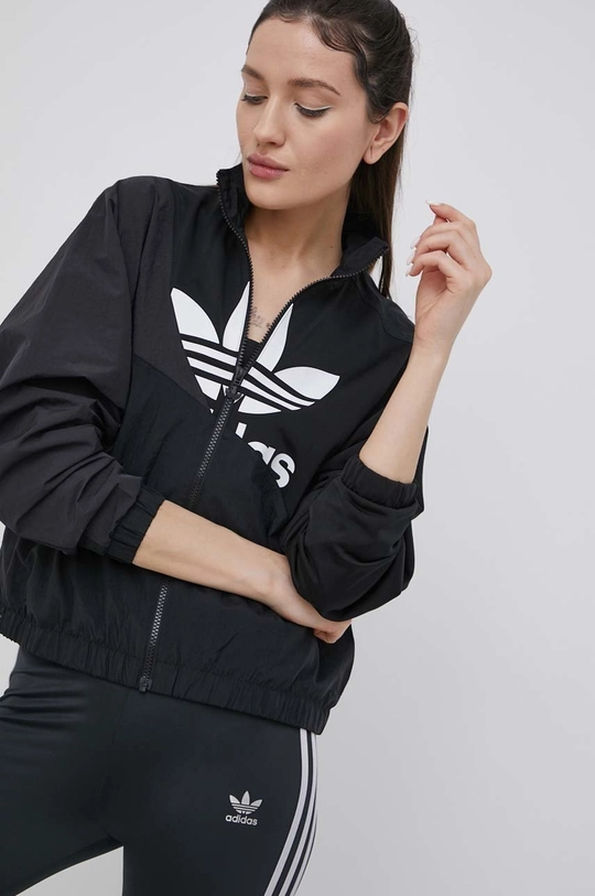 črna Jakna adidas Originals Adicolor Ženski