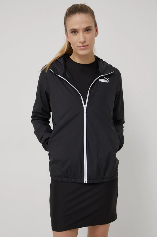 Vetrovka Puma Essentials Solid črna