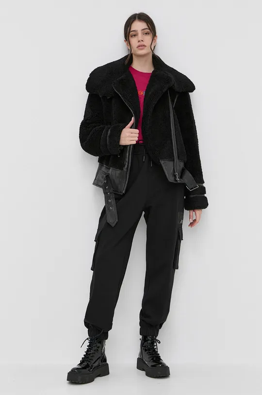 czarny Karl Lagerfeld kurtka 220W1501 Damski