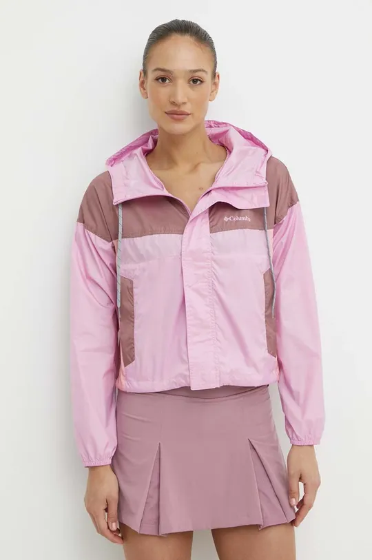 рожевий Куртка outdoor Columbia Flash Challenger Жіночий