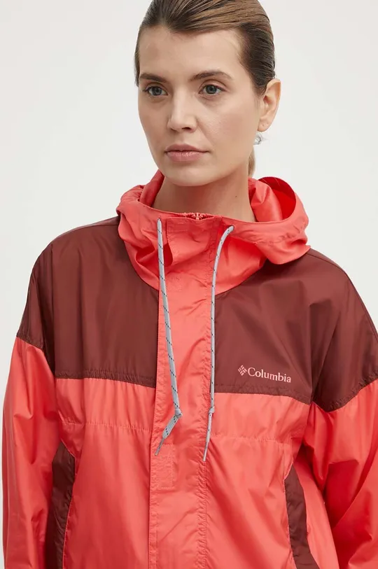 червоний Куртка outdoor Columbia Flash Challenger Жіночий