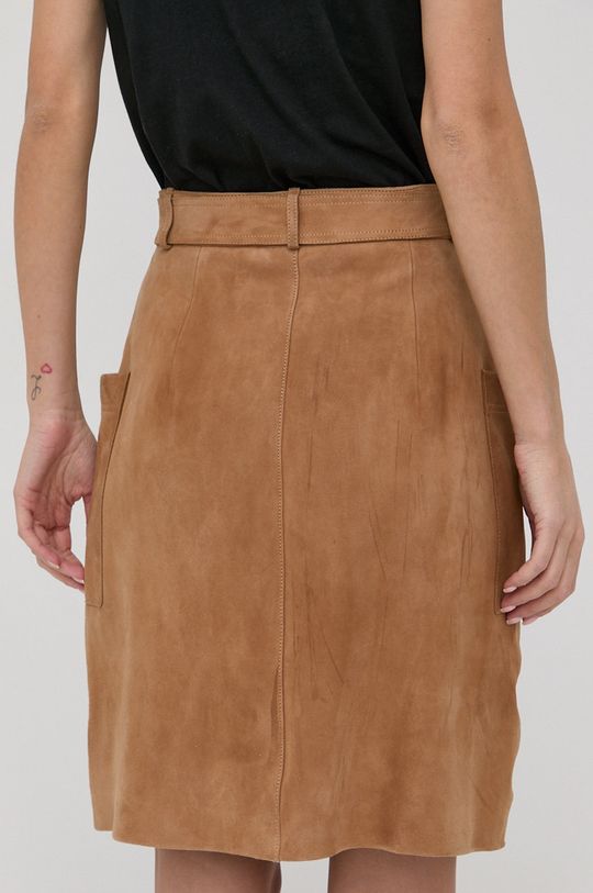 Kožená sukně BOSS  Podšívka: 100% Bavlna Hlavní materiál: 100% Přírodní kůže