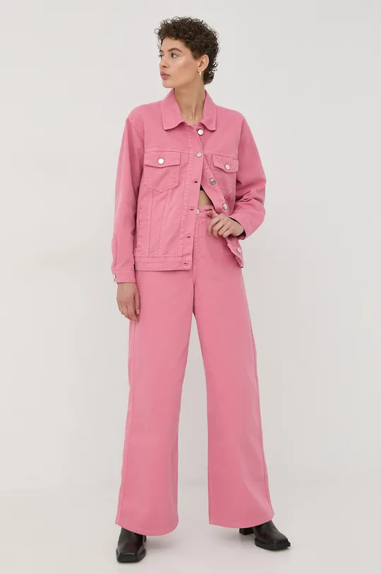 Джинсовая куртка Gestuz розовый