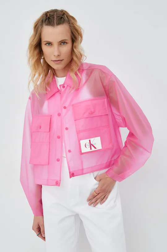 różowy Calvin Klein Jeans kurtka J20J219579.PPYY