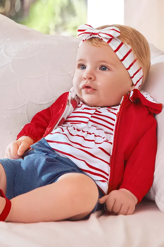 червоний Дитяча двостороння куртка Mayoral Newborn Для дівчаток