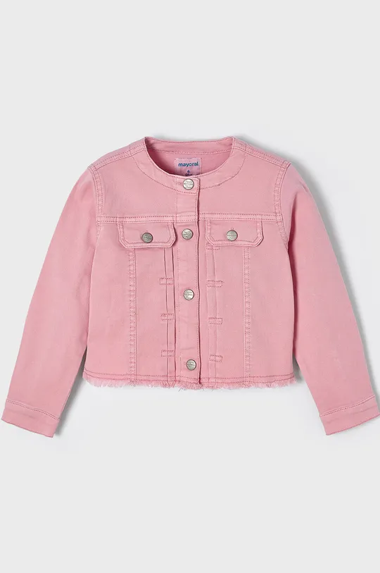 Mayoral kurtka jeansowa dziecięca różowy