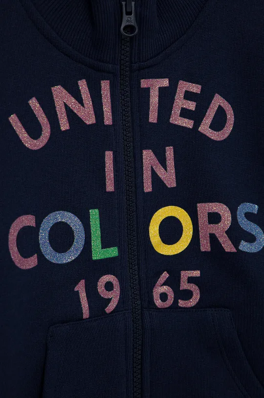 Detská bavlnená mikina United Colors of Benetton  Základná látka: 100% Bavlna Elastická manžeta: 96% Bavlna, 4% Elastan