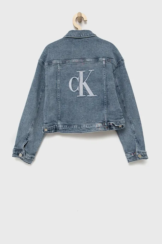 Calvin Klein Jeans kurtka jeansowa dziecięca IG0IG01245.PPYY niebieski