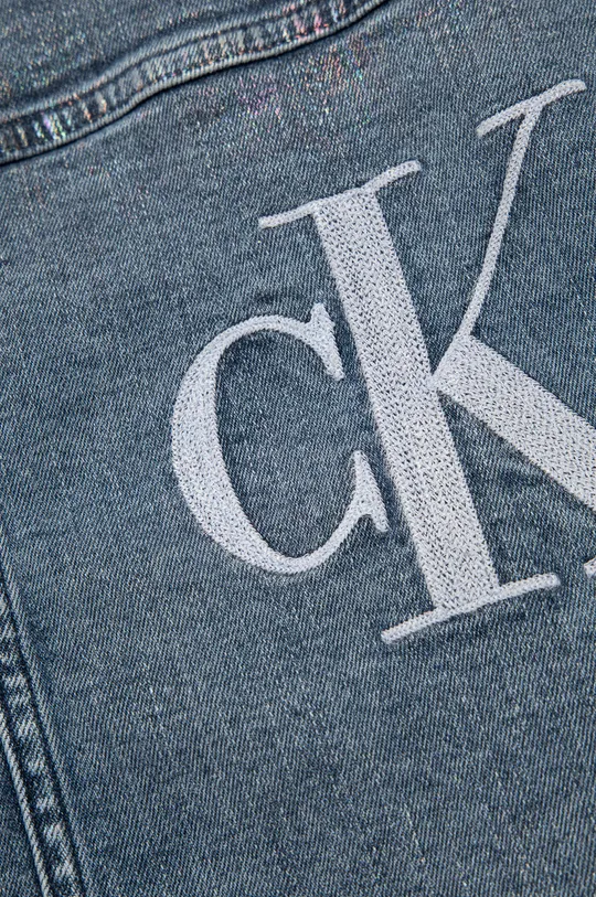 niebieski Calvin Klein Jeans kurtka jeansowa dziecięca IG0IG01245.PPYY