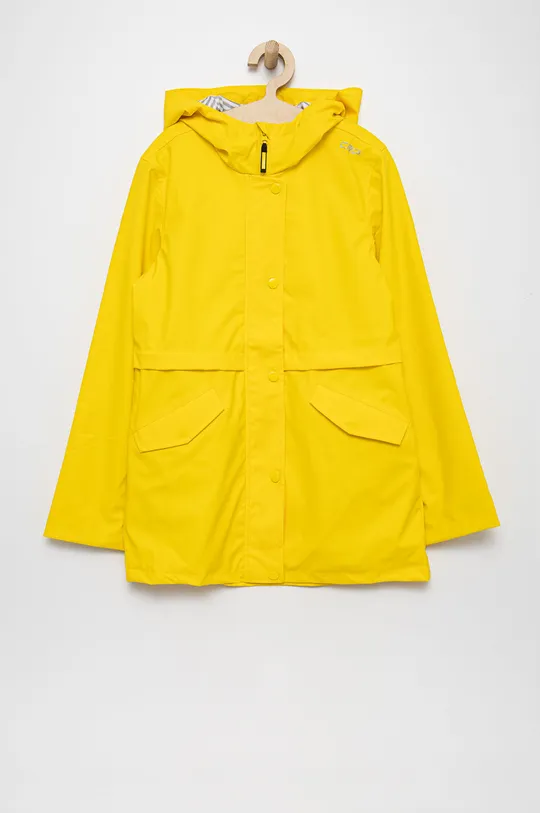 żółty CMP kurtka przeciwdeszczowa dziecięca Dziewczęcy