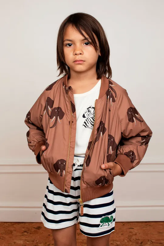 коричневый Детская куртка-бомбер Mini Rodini Детский